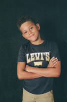 Levi's Kids T-shirt Rock out van biologisch katoen marine