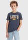 Levi's Kids T-shirt Rock out van biologisch katoen marine