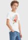 Levi's Kids T-shirt Popsicle van biologisch katoen wit