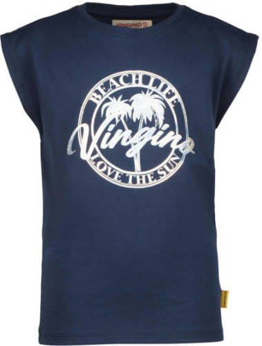 Vingino T-shirt HILSA met printopdruk donkerblauw
