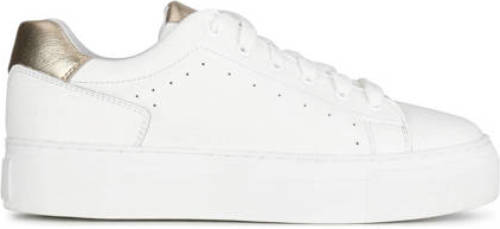 Ps poelman Titular leren sneakers wit/goud