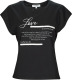 Morgan T-shirt met tekst zwart/wit