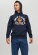 Jack & Jones ESSENTIALS hoodie met printopdruk blauw