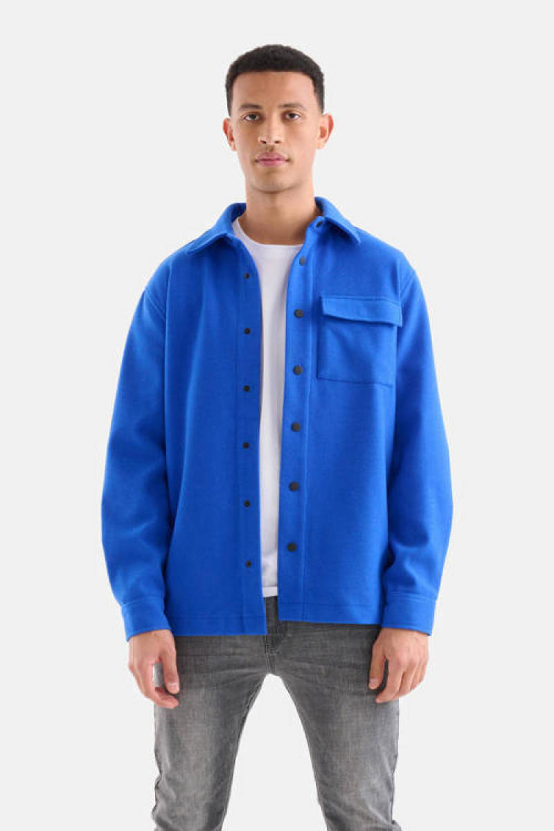 Shoeby Refill regular fit overshirt blauw