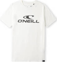 O'Neill T-shirt Wave met logo wit/zwart