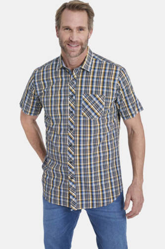 Jan Vanderstorm +FIT Collectie oversized overhemd GILLIS Plus Size olijf