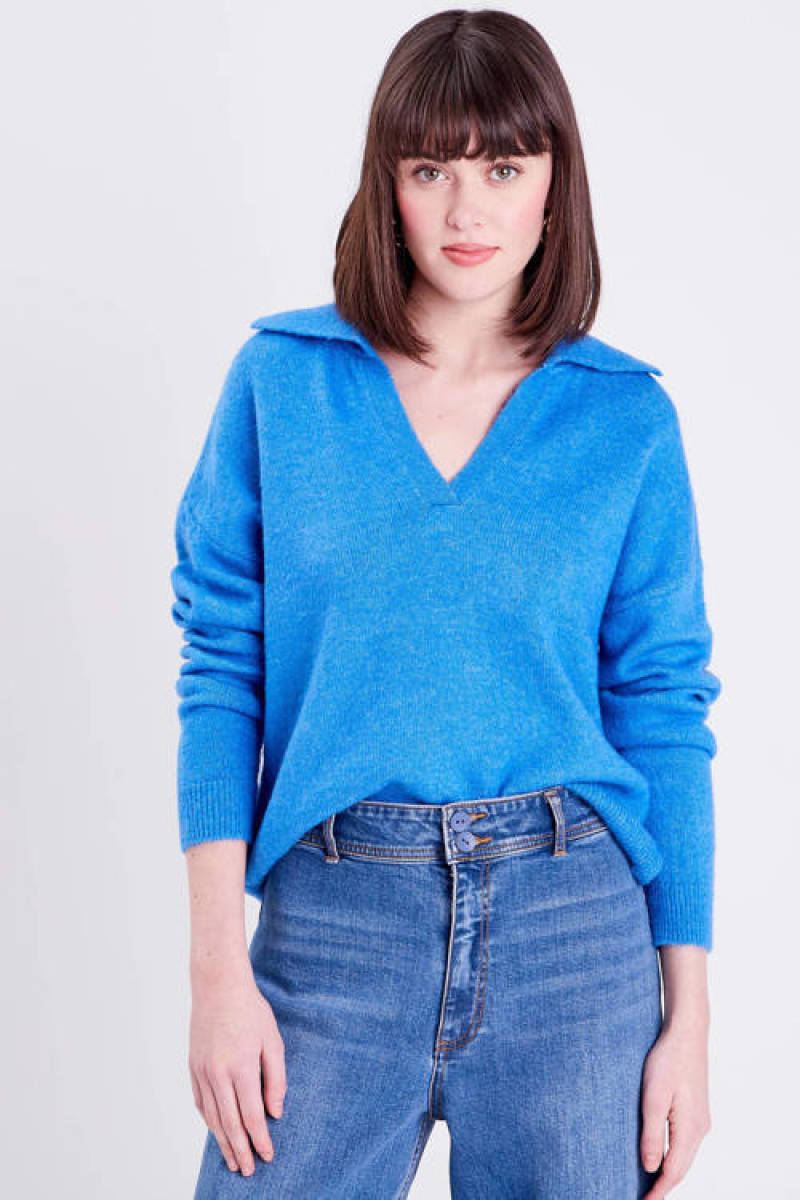 Cache Cache gemêleerde trui blauw