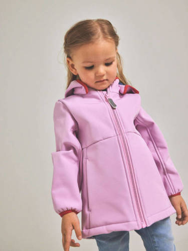 NAME IT MINI softshell jas NKFMALTA lila/donkerblauw