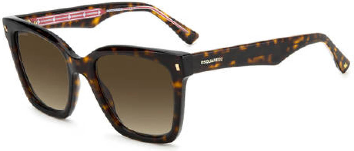 Dsquared zonnebril 0053 S met tortoise print bruin