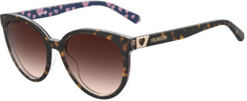 Love Moschino zonnebril 041 S met tortoise bruin