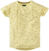 Z8 T-shirt Djaro met all over print geel