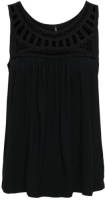 Only top ONLLINE met open detail zwart