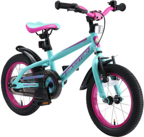 Bikestar Urban Jungle kinderfiets 14 inch turquoise