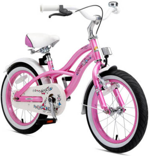 Bikestar Cruiser kinderfiets 16 inch roze