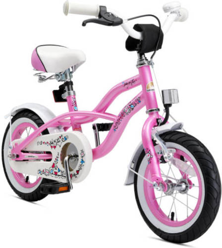 Bikestar Cruiser kinderfiets 12 inch roze