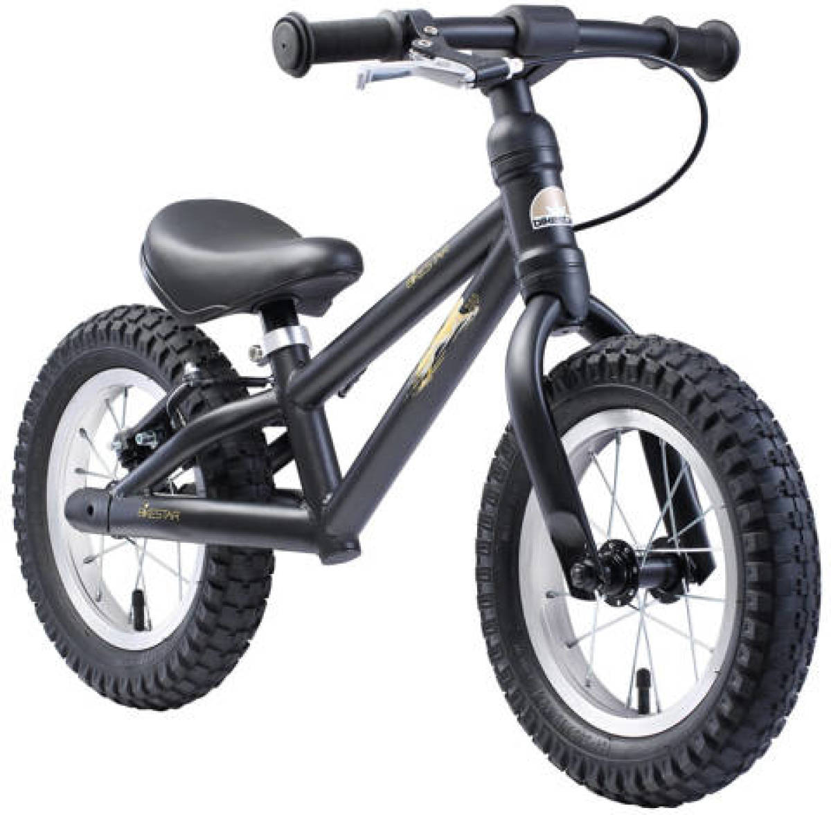 Bikestar MTB loopfiets, 12 inch, zwart