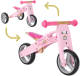 Bikestar mini loopfiets 2 in 1, hout, roze