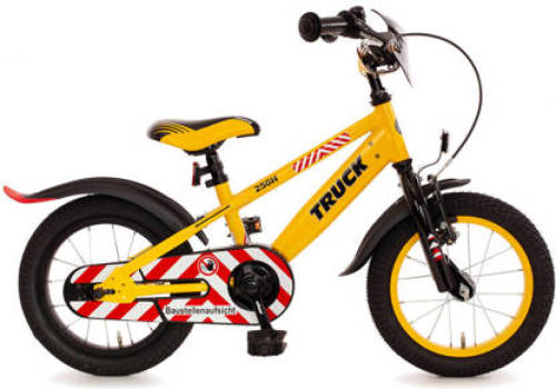 Bachtenkirch Truck kinderfiets 14 inch geel