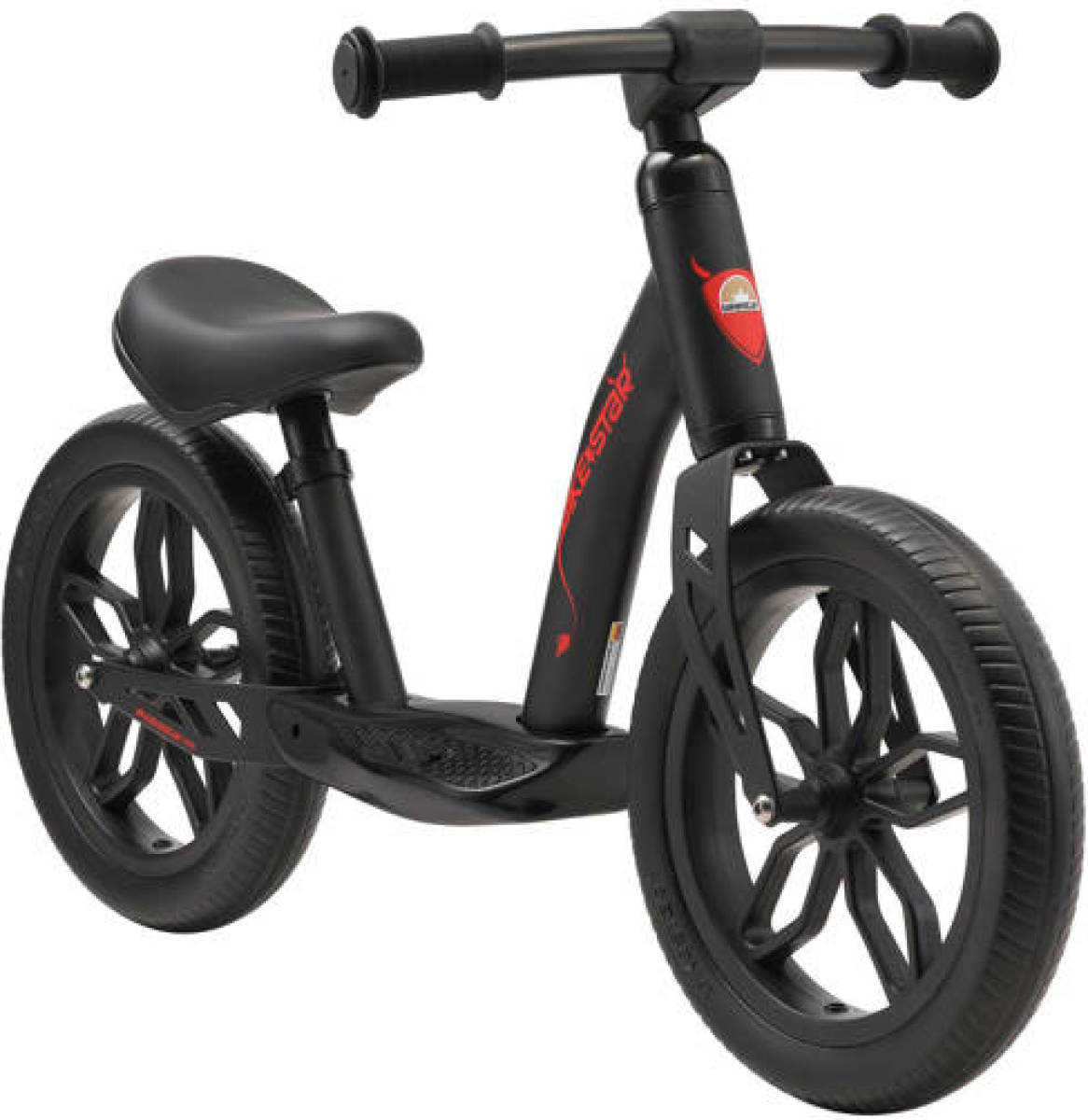 Bikestar Eco Classic loopfiets, 12 inch, extra light, zwart