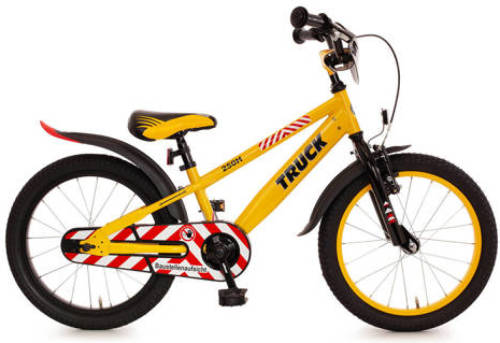 Bachtenkirch Truck kinderfiets 18 inch geel