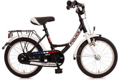 Bachtenkirch Police kinderfiets 16 inch zwart