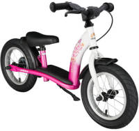 Bikestar Classic loopfiets, 12 inch, oze / wit