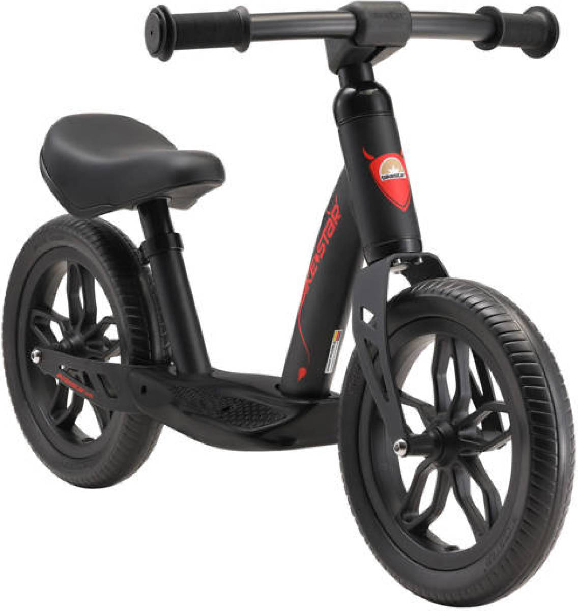 Bikestar Eco Classic, 10 inch loopfiets, extra light, zwart