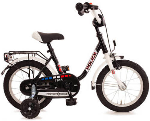 Bachtenkirch Police kinderfiets 14 inch zwart