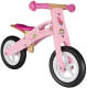 Bikestar houten loopfiets, 10 inch wielen, roze