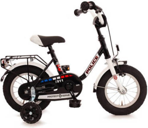 Bachtenkirch Police kinderfiets 12 inch zwart