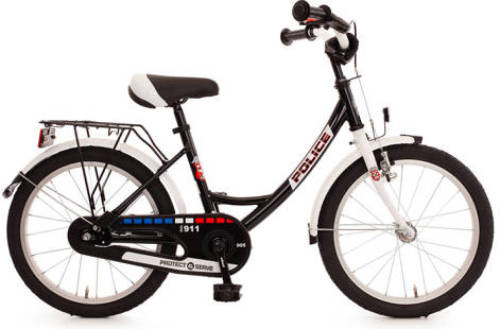 Bachtenkirch Police kinderfiets 18 inch zwart