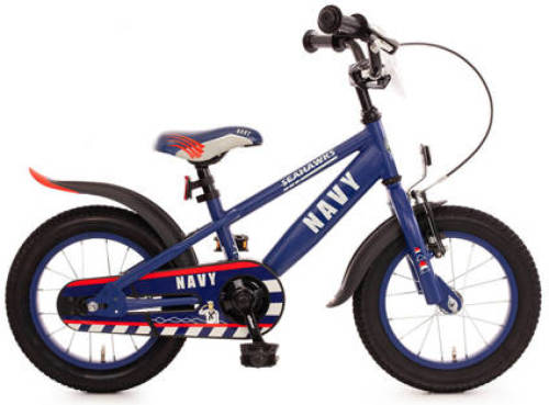 Bachtenkirch Navy kinderfiets 14 inch donkerblauw