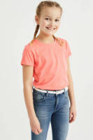 WE Fashion T-shirt van gerecycled polyester roze
