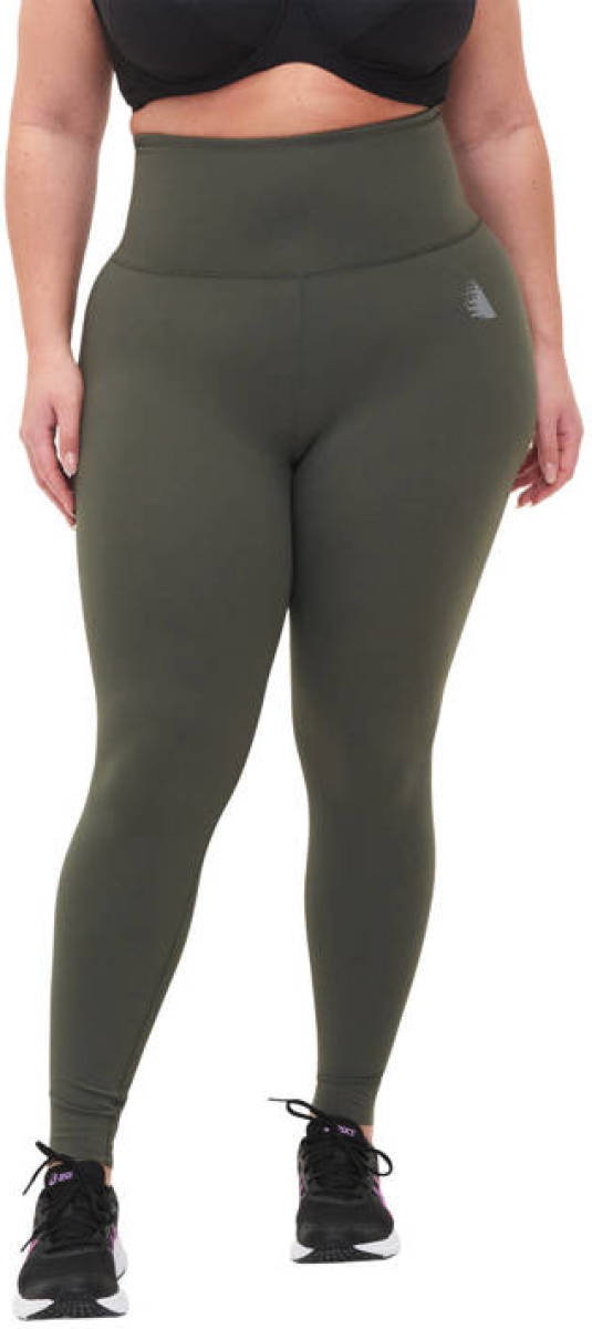 ACTIVE By Zizzi Plus Size sportbroek olijfgroen