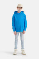 Shoeby Jill & Mitch hoodie met backprint blauw