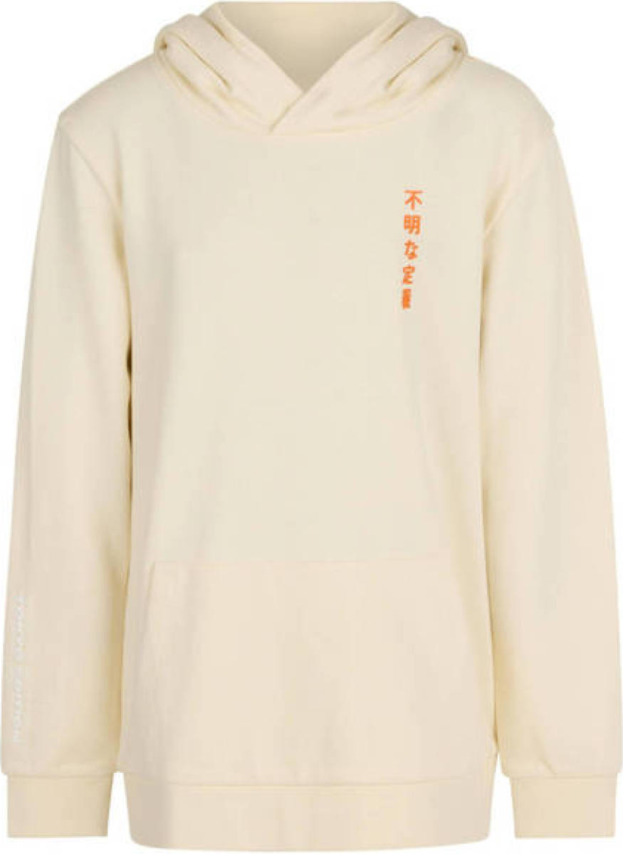 Shoeby Jill & Mitch hoodie met backprint ecru