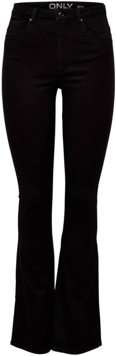 Only high waist flared jeans ONLROYAL zwart
