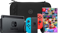Nintendo Switch Rood/Blauw + Mario Kart 8 Deluxe + Bluebuilt Travel Case
