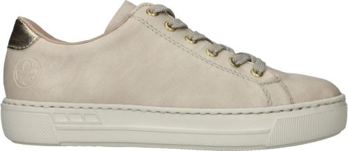 Rieker Veterschoen Dames Beige/Goud