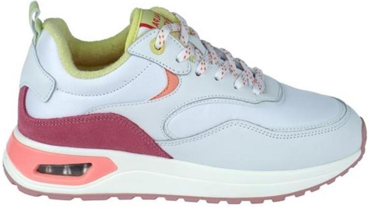 Palpa Sneaker Dames Wit/Geel/Roze