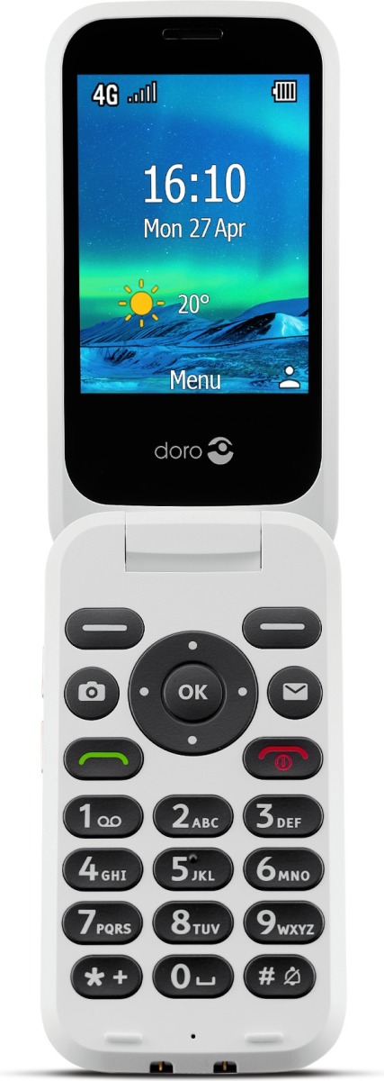 Doro 6880 4G Clamshell Mobiele telefoon Rood