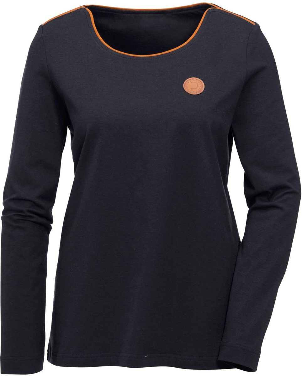 CREATION L PREMIUM Shirt met lange mouwen Pima-katoenen shirt (1-delig)