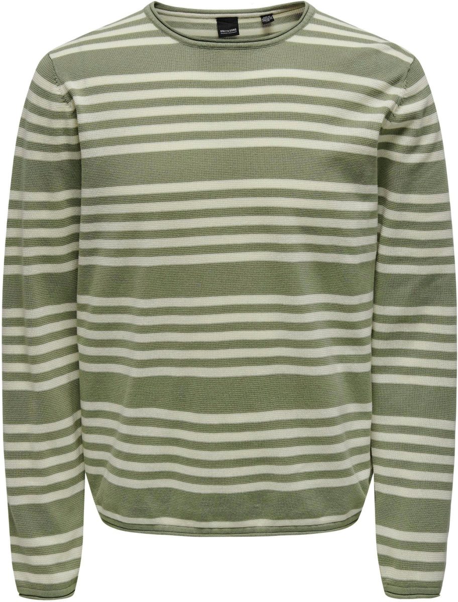 ONLY & SONS Trui met ronde hals OS ONSOBY REG 14 STRIPE KNIT
