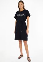 Tommy Hilfiger Curve Shirtjurk CRV REG ROPE PRINT KNEE DRS SS (set, 2-delig, Met een bindceintuur)