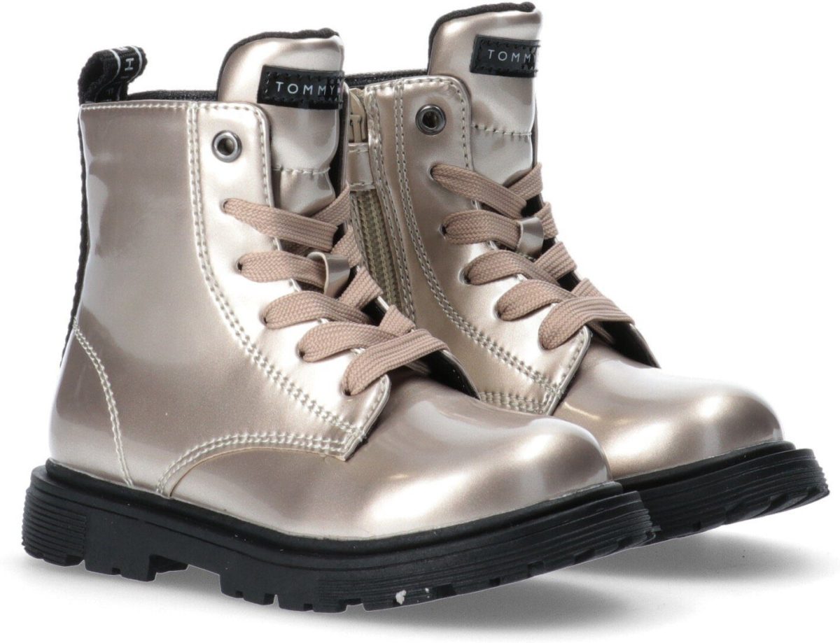Tommy hilfiger Hoge veterschoenen LACE-UP BOOTIE PLATINUM
