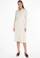 Calvin klein Midi-jurk (set, 2-delig, Met bindstrik)