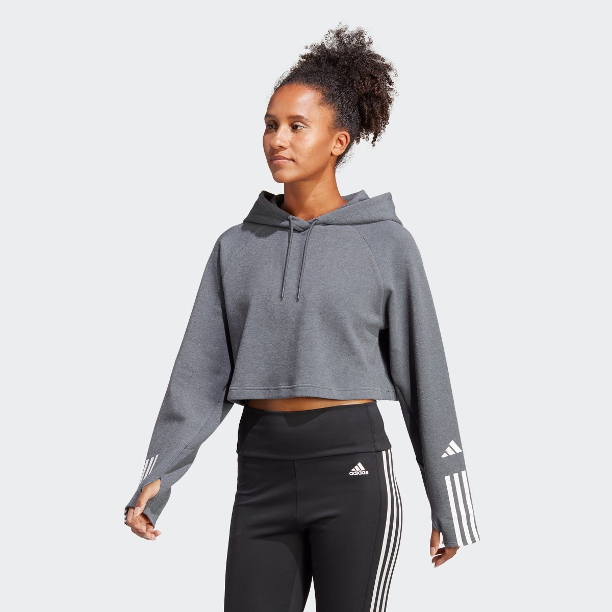 adidas Performance Hoodie TRAIN ESSENTIALS TRAIN COTTON 3-STRIPE HOODIE