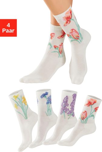 Lascana Basic sokken (set, 4 paar)