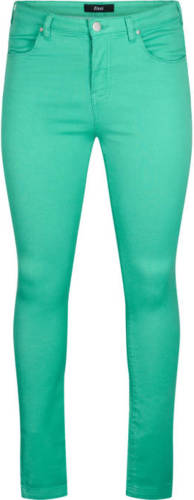 Zizzi high waist super slim fit AMY jeans groen