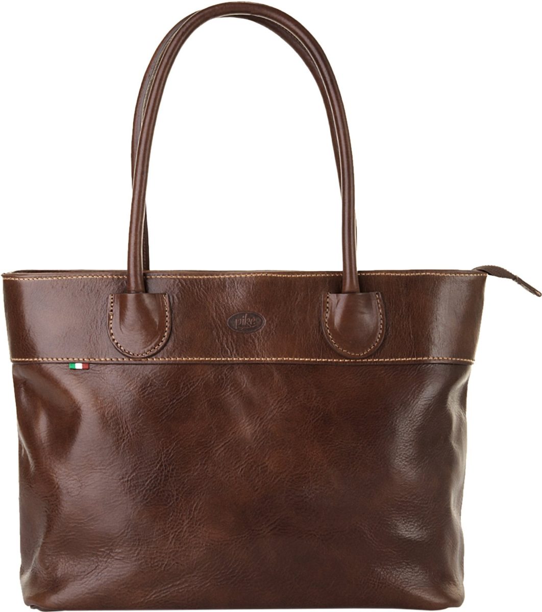 Piké Shopper echt leer, made in italy